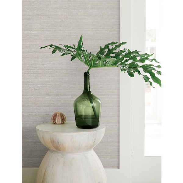 White Opal Milano Silk Solid Color Vinyl Non-Pasted Wallpaper Roll