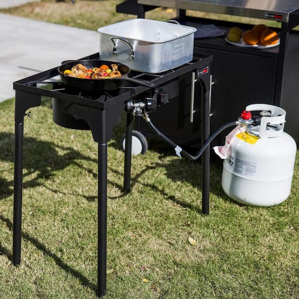 outermust OuterMust 2 Burner Propane Gas Stove with Adjustable