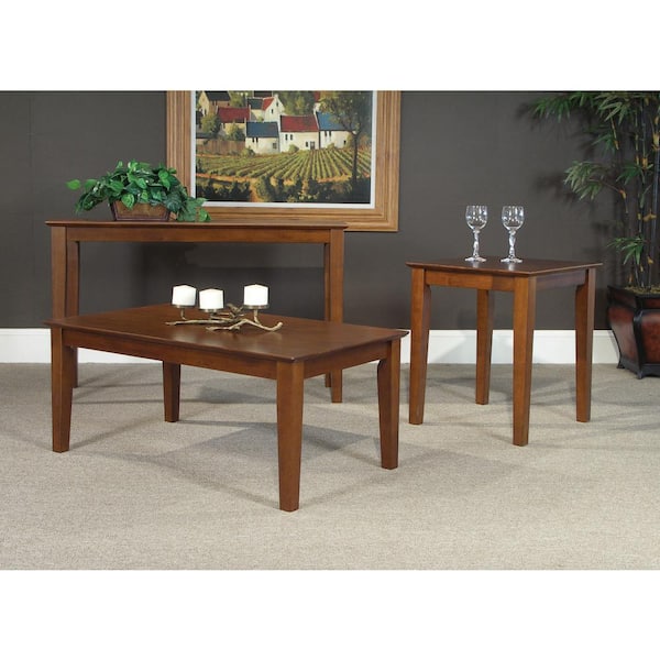 International Concepts Shaker Espresso Console Table