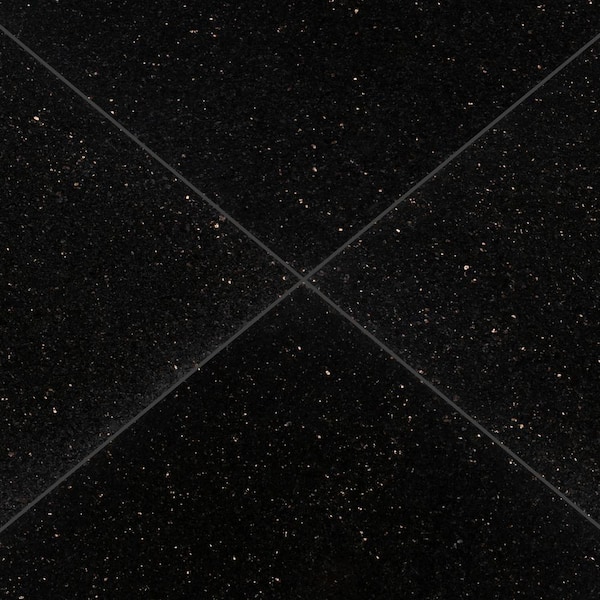Polished Granite Wall Tile, Black Galaxy Granite Tile