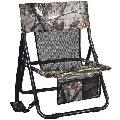 Folding Hunting Chair Portable Outdoor Camping Woodland Camouflage Hunting Seat