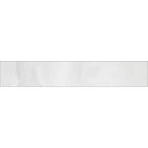 Stonewall White 3 in. x 12 in. Porcelain Floor and Wall Bullnose Tile (5 sq. ft. / case)