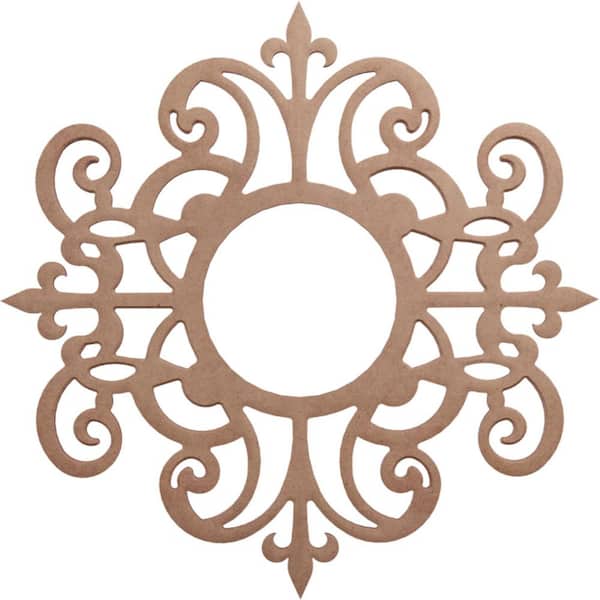 Ekena Millwork 0.25 in. x 5.875 in. x 18 in. Wood Medallion Moulding
