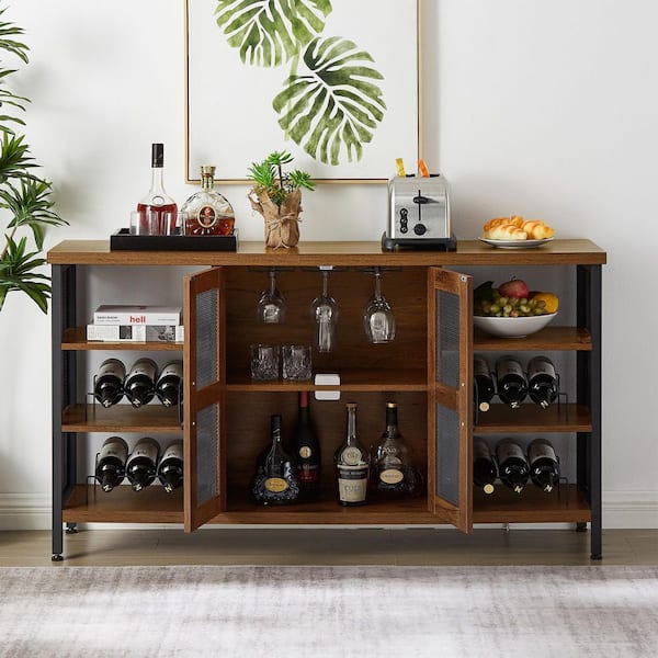 buffet table liquor cabinet