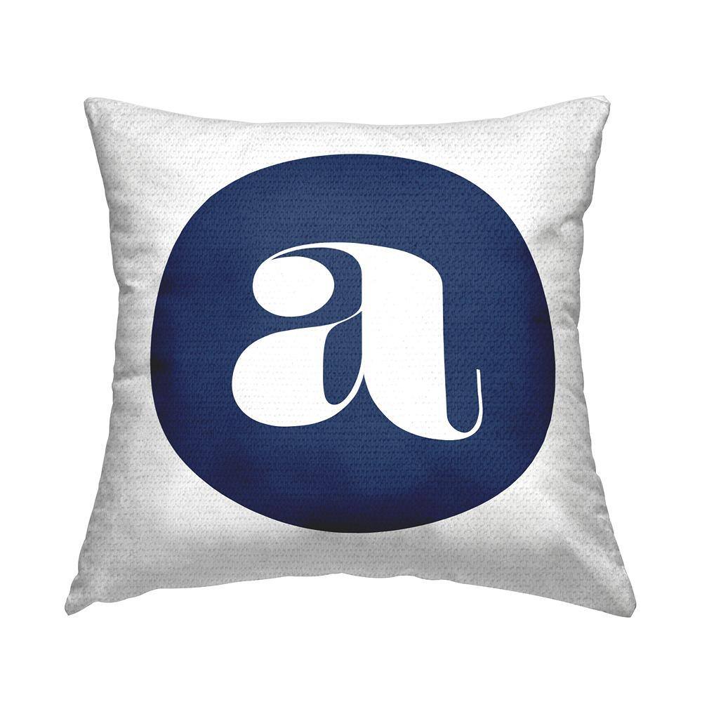 Blue Circle Letter A Square Outdoor Throw Pillow price history on PriceWatchPro