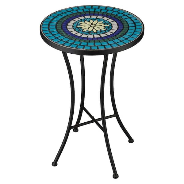 Regal Art & Gift 21 in. Metal and Ceramic Mosaic Plant Stand