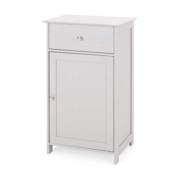Miscool Anky 17 in. W x 13.5 in. D x  18.52 in. H Gray MDF Freestanding Linen Cabinet
