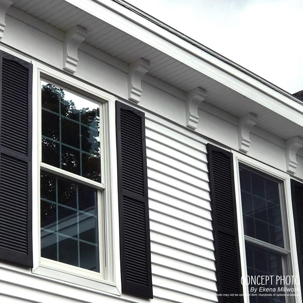 10-Inch White Polyurethane Decorative Corbel Bracket