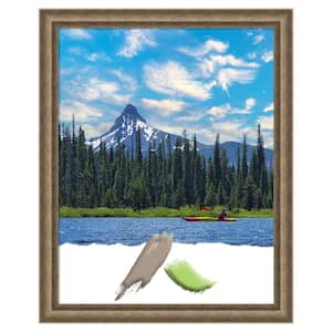 Angled Bronze Wood Picture Frame Opening Size 22 x 28 in.
