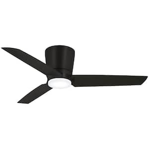 Pure 48 in. Integrated LED Indoor Coal Ceiling Fan with Light Kit with Wall Control