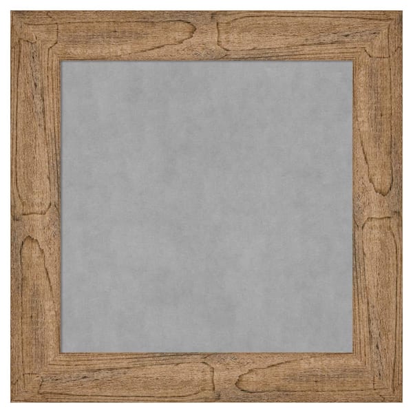 Amanti Art Owl Brown Narrow 16 in. x 16 in Framed Magnetic Board