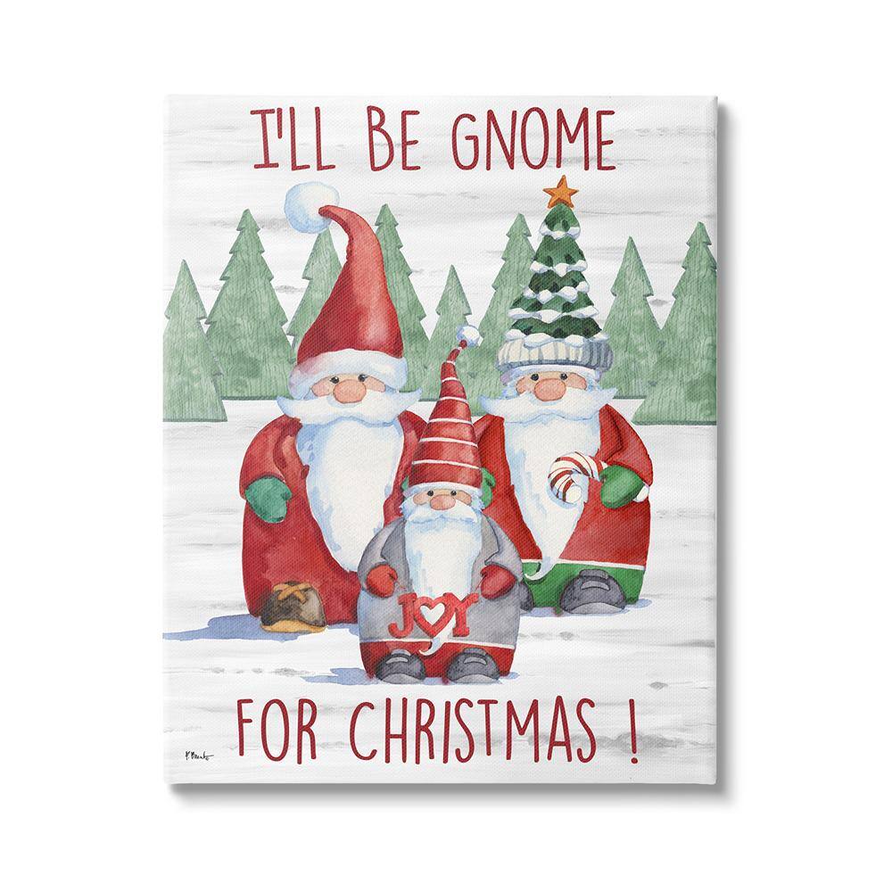 Gnome For Christmas Phrase byPaul Brent 1-Piece Unframed Graphic Print Typography Poster Art Print 40 in. x 30 in. price history on PriceWatchPro
