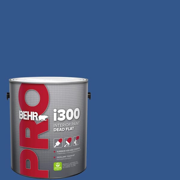 BEHR PRO 1 gal. #PPU15-03 Dark Cobalt Blue Dead Flat Interior Paint