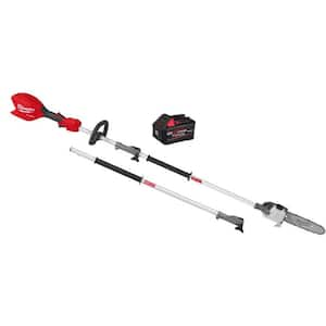 M18 FUEL 18V 10 in. Brushless Cordless Battery Powered QUIK-LOK Pole Saw w/ Attachment Capability, 6.0 Ah FORGE Battery