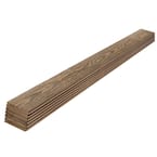 1 in. x 6 in. x 8 ft. Thermally Modified Back Country Pine Tongue and Groove Weathered Barn Wood Boards (6-Pack)