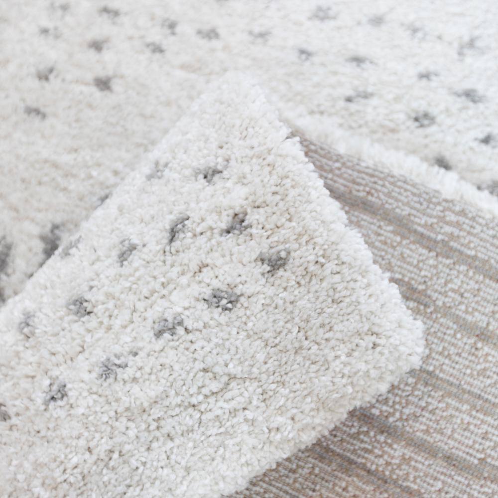 Gray Synthetic Shag Rectangular Kids' Rug 5' x 7'