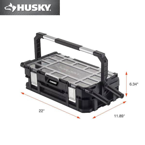 Husky 22 in. W 22-Compartment Connect Cantilever Small Parts