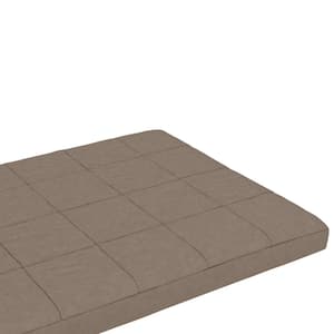 Lexi 6 in. Quilted Tan Microfiber Medium Comfort Polyester Filled Tight Top Futon Full Size Mattress