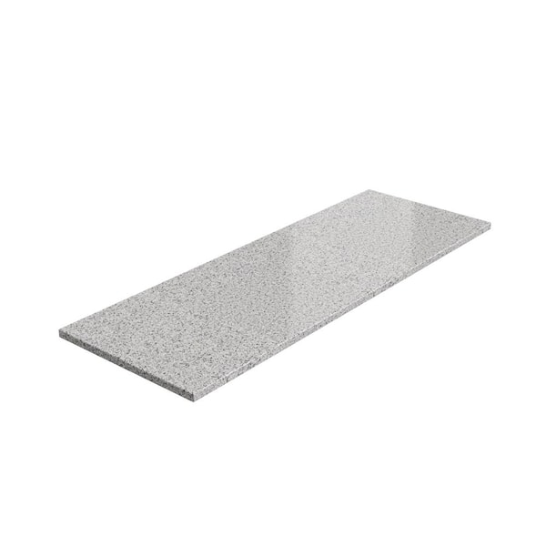 NewAge Products 6 ft. Solid Surface Countertop in White Pearl Granite