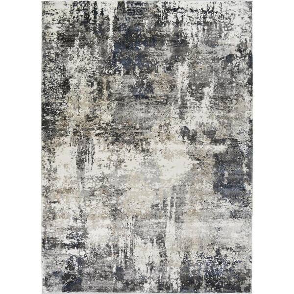 Mayberry Rug Infinity Modern Blue 5 ft. x 8 ft. Area Rug