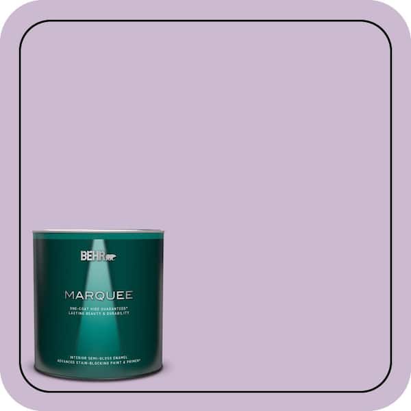 BEHR MARQUEE 1 qt. #660C-3 Sweet Petal Semi-Gloss Enamel Interior Paint & Primer