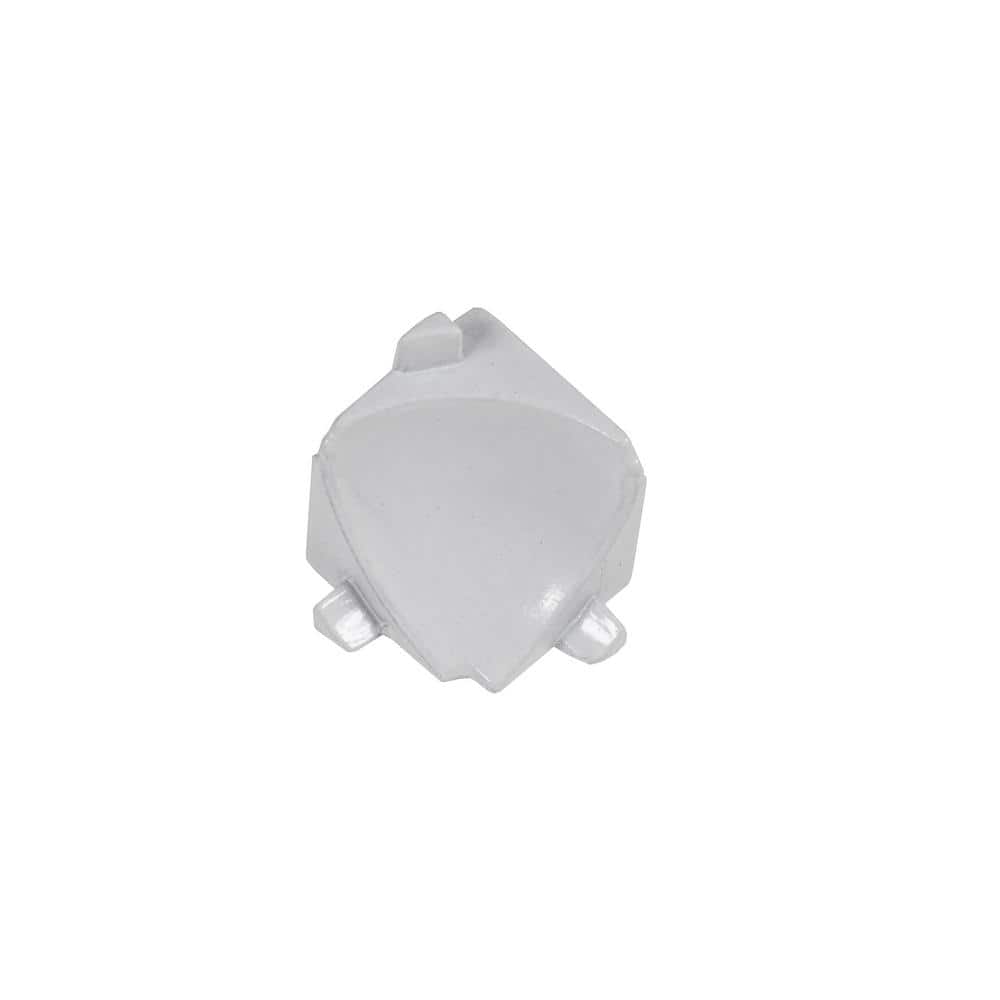 T-COVE 0 in. D x  0.87 in. W x 0 in. L onnection Wall/Flr Int Crnr Aluminum Pwdr Ctd White Molding and Transition Trim price history on PriceWatchPro
