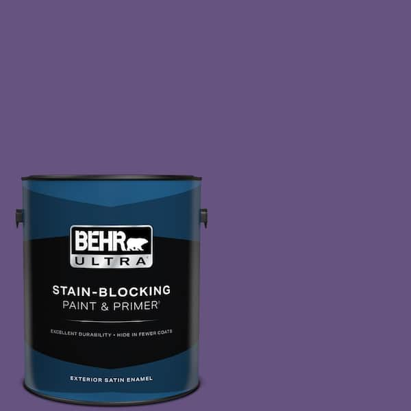 BEHR ULTRA 1 gal. Home Decorators Collection #HDC-MD-25 Virtual Violet Satin Enamel Exterior Paint & Primer