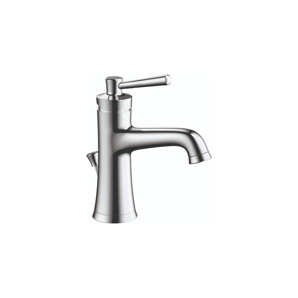 Joleena Transitional Chrome Single-Hole Bathroom Faucet with Aerated Spray