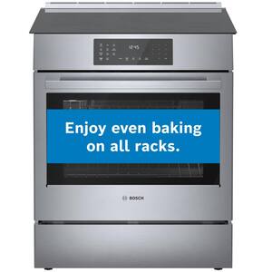 Benchmark Series 30 in. 4.6 cu. ft. Slide-In Induction Range with Self-Cleaning Convection Oven in Stainless Steel