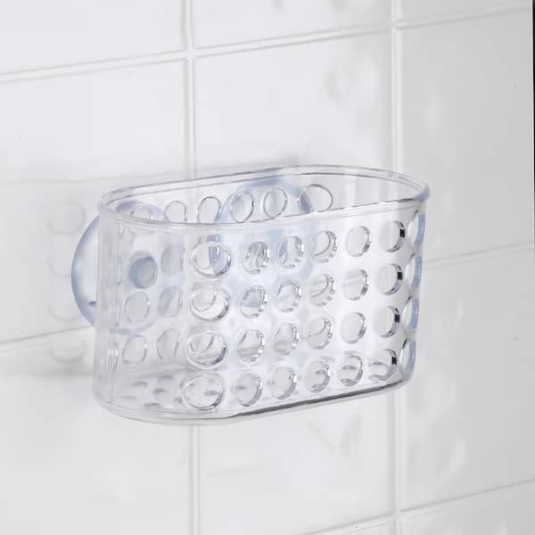 Bath Bliss 2-Tier Suction Cup Bathroom Baskets in Chrome 10086-CHR
