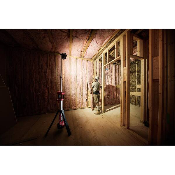 Milwaukee - M18 18-Volt Lithium-Ion Cordless 3000-Lumen ROCKET LED Stand Work Light & Charger (Tool-Only)