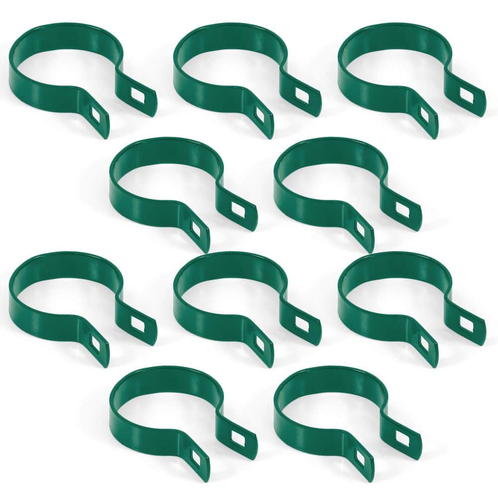 2-3/8 in. Chain Link Fence Green Galvanized Steel Brace Band with Bolt and Nut (Pack of 10) price history on PriceWatchPro