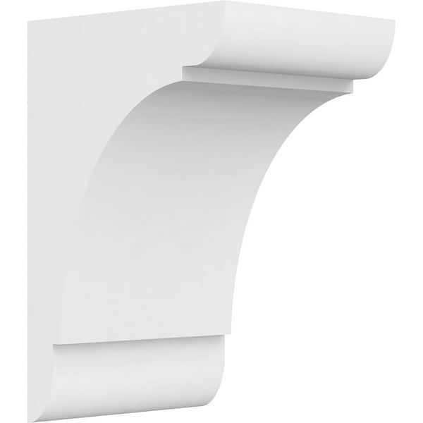 Ekena Millwork 7 in. x 12 in. x 8 in. Standard Olympic Architectural Grade PVC Corbel