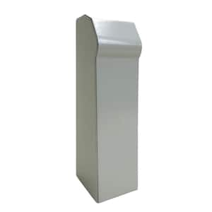 Fine/Line 30 2 in. Left End Cap Non-Hinged for Baseboard Heaters in Nu White