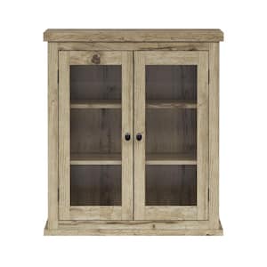 Donovan 8.82 in. W x 21.97 in. D x 25 in. H x Bathroom Storage Wall Cabinet in Light Oak