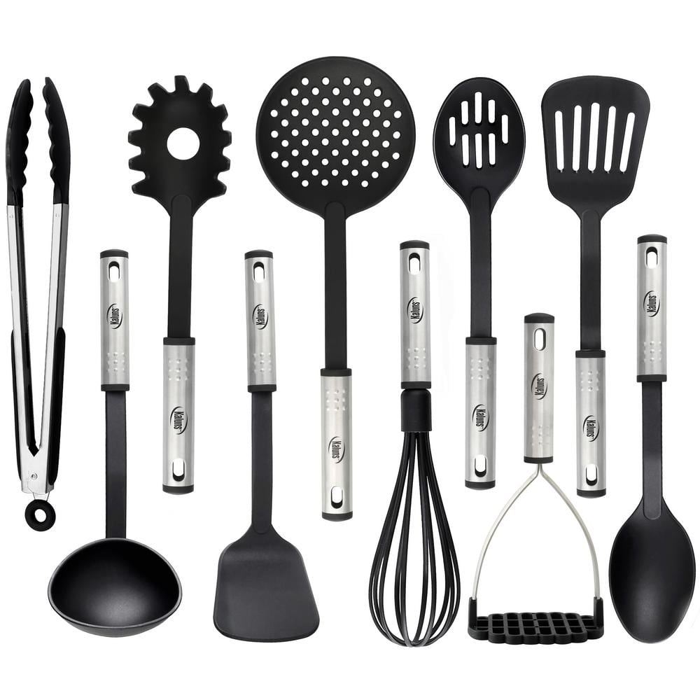 Lux Decor Collection 23 Piece Kitchen Utensil Set Nonstick Heat Resistant  Stainless Steel & Nylon Cooking
