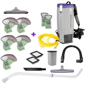 Super Coach Pro 10,10 Qt. Backpack Vacuum with Xover Multi-Surface Telescoping Wand Kit, Floor Tool and 52 Filter Bags