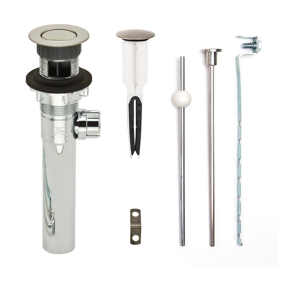 "EasyPOPUP Pop-Up Drain, Easy Install/Remove Stopper, Chrome ABS Body w/Overflow, 1.6-2"" Sink Hole, Br. Nickel" price history on PriceWatchPro
