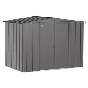 Classic 8 ft. W x 6 ft. D Charcoal Steel Storage Shed