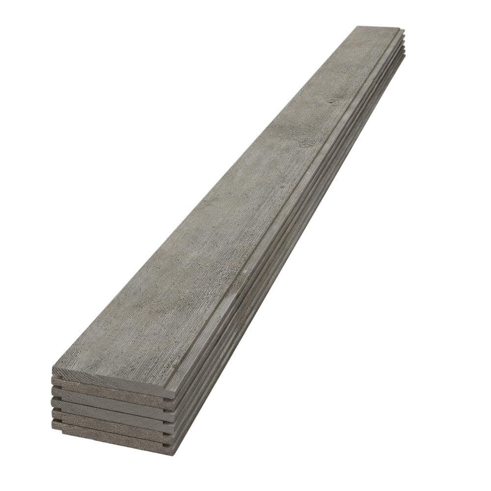1 in. x 8 in. x 8 ft. Barn Wood Gray Pine Shiplap Board (6-Pack) price history on PriceWatchPro