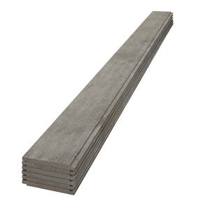 1 in. x 8 in. x 6 ft. Barn Wood Gray Pine Shiplap Board (6-Pack)
