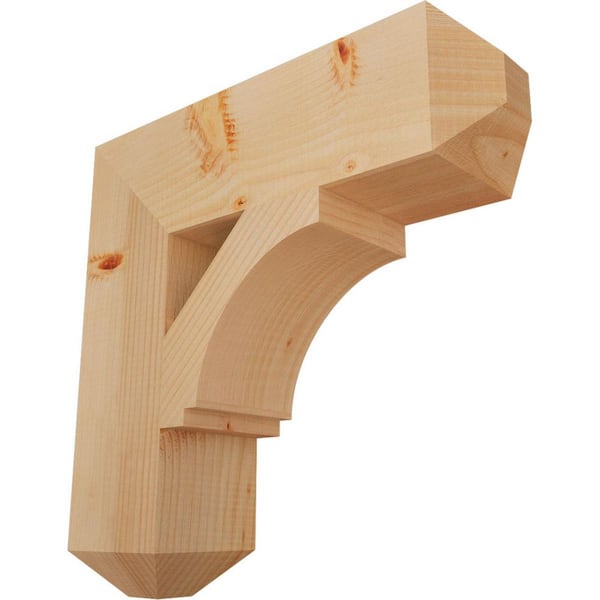 Ekena Millwork 5.5 in. x 20 in. x 20 in. Douglas Fir Imperial Craftsman Smooth Bracket