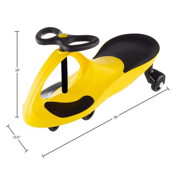 Lil Rider Yellow Wiggle Car Ride On W410014 The Home Depot