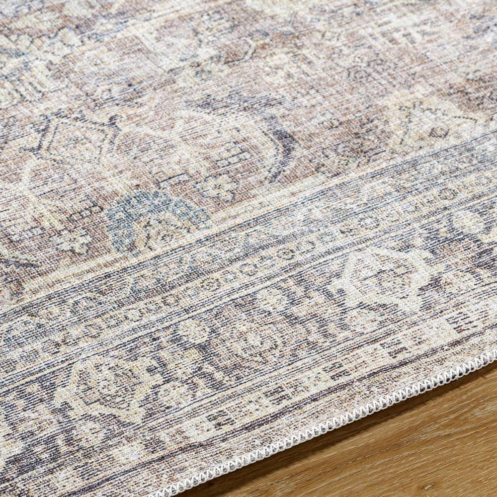 Becki Owens Rectangular Red Synthetic Washable Area Rug