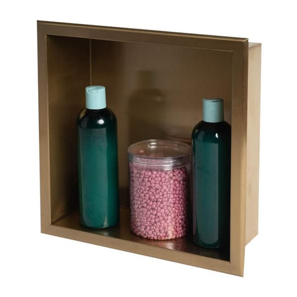 ALFI BRAND 12 in. W x 12 in. H x 4 in. D Stainless Steel Shower Niche