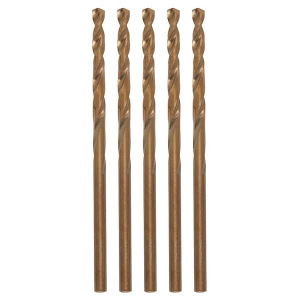 Milwaukee 1/8 in. Cobalt Red Helix Twist Drill Bit (5-Pack) 48-89