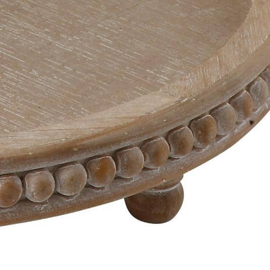 Whitewashed Woodland Round 3-Tier Decorative Tray