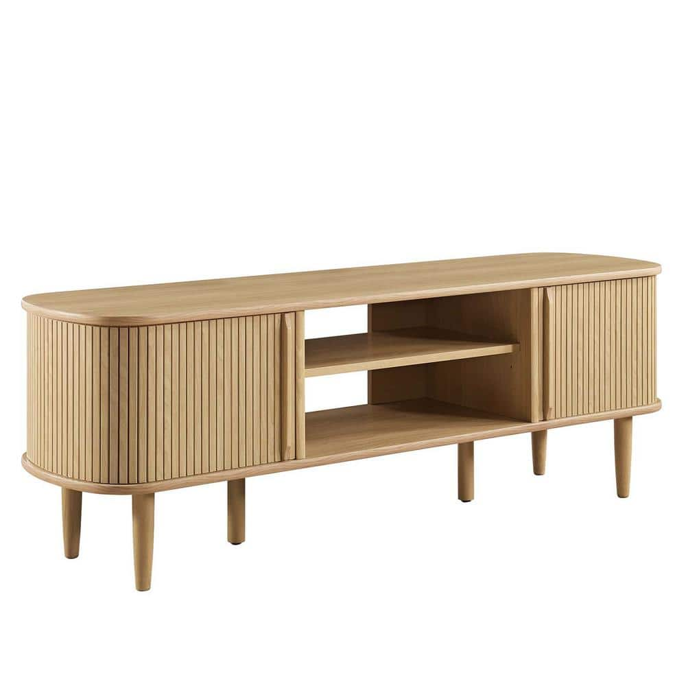 Contour 55 in. TV Stand in Oak