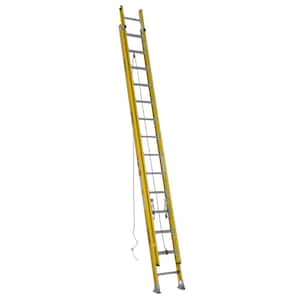 28 ft. Fiberglass D-Rung Extension Ladder with 375 lbs. Load Capacity Type IAA Duty Rating