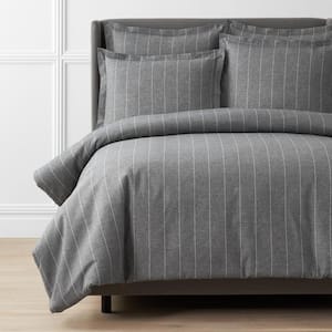 Legends Hotel Bromley Stripes Yarn-Dyed Velvet Cotton Flannel Pillowcase (Set of 2)